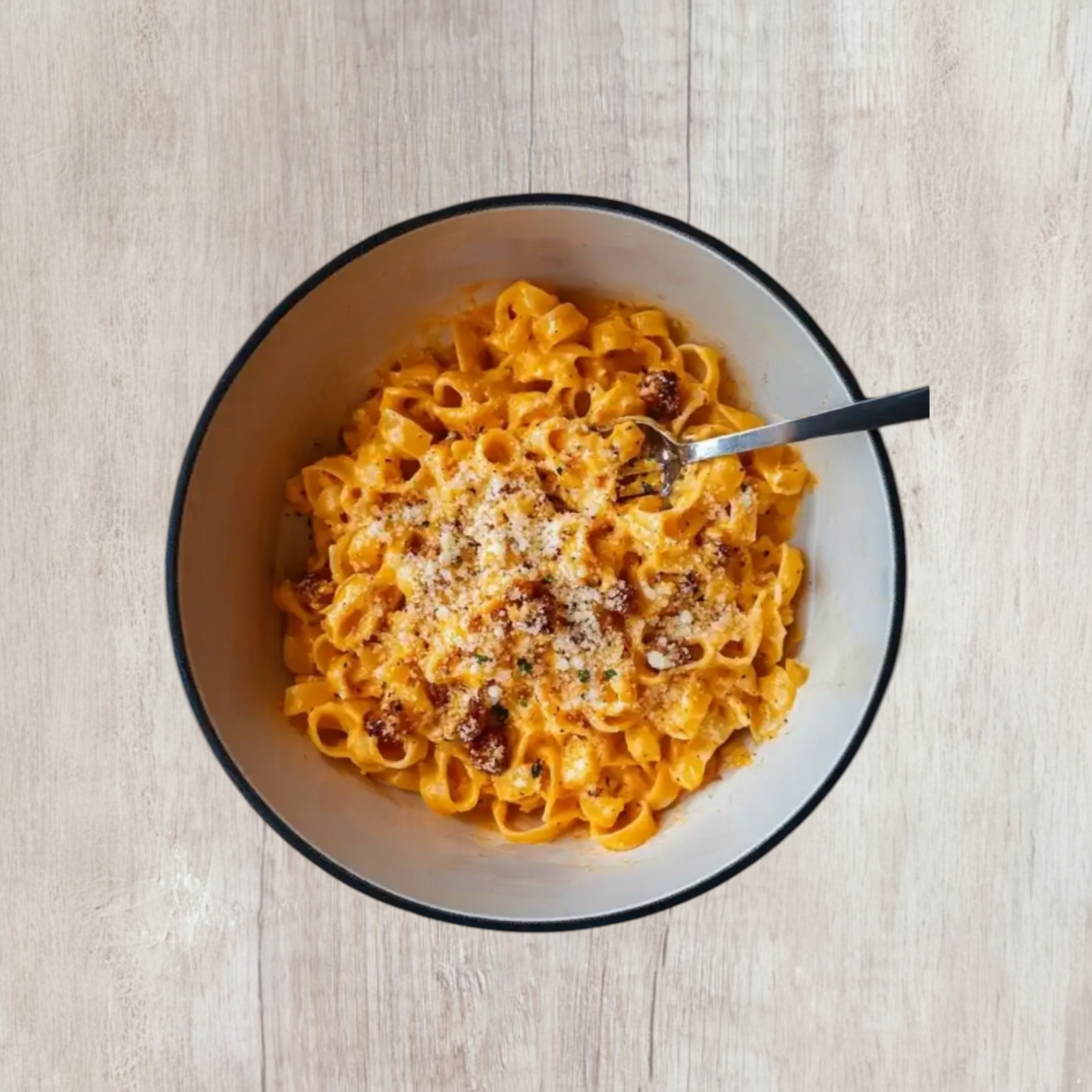 Pumpkin Alfredo with Chicken and Bacon