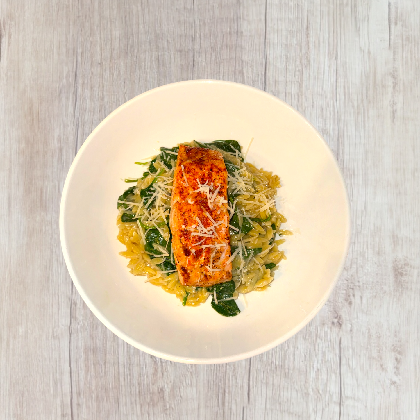 Salmon with Lemon Orzo