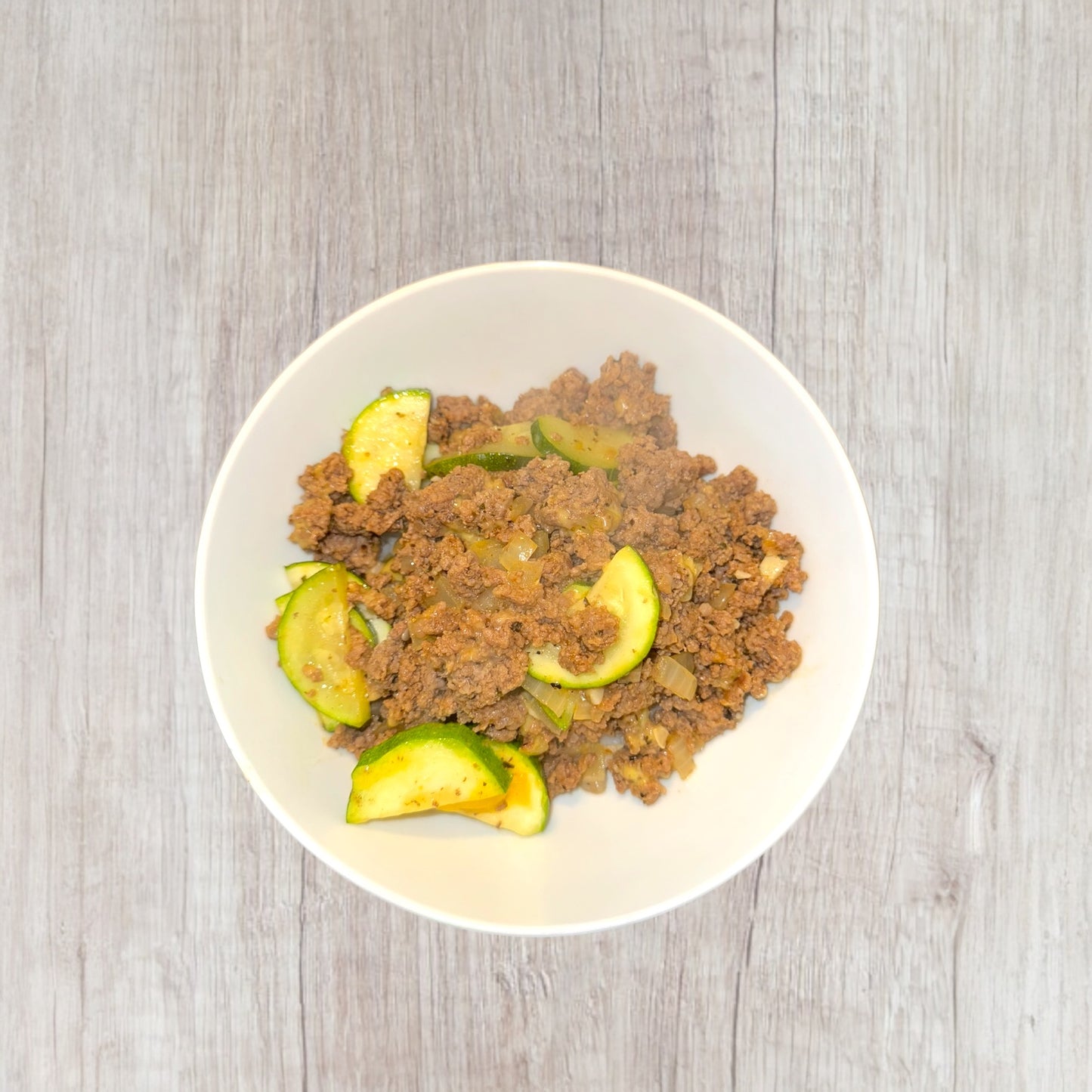 Zucchini Ground Beef Bowl