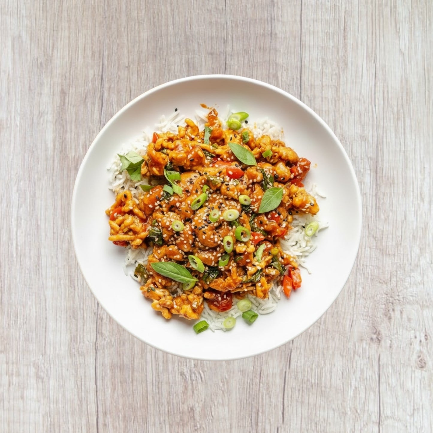 Gochujang Ground Chicken Rice Bowl