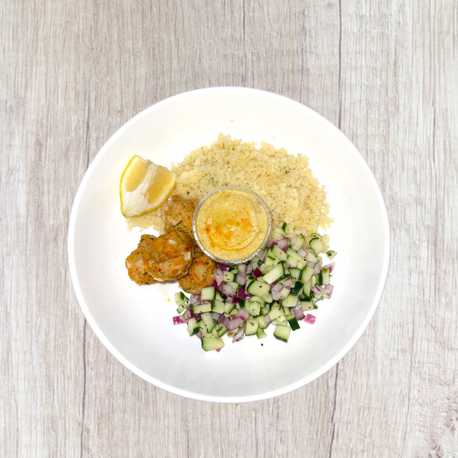 Harissa Chicken Meatball Bowl