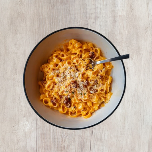Pumpkin Alfredo with Chicken and Bacon
