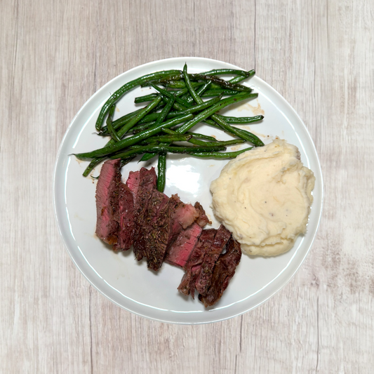 Steak with Potatoes and Green Beans