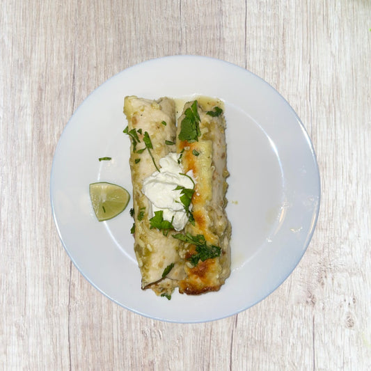 Green Chicken Chili Enchiladas